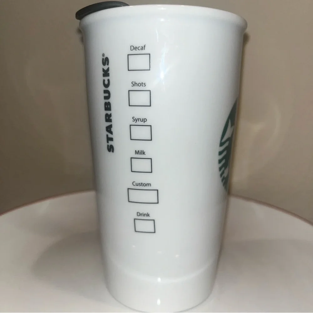 Starbucks‎ Disney Parks 2015 Magic Kingdom Ceramic Coffee Travel Mug 12oz.